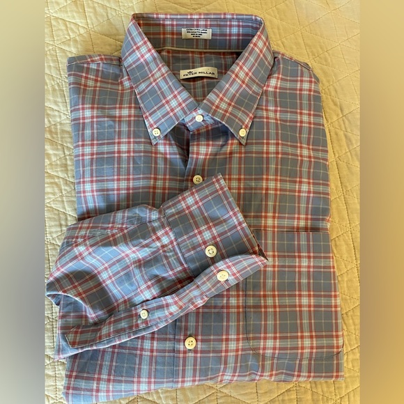 Peter Millar Shirts Peter Millar Mini Multicolor Check Print Button
